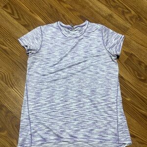MTA Sport Women's Athletic T Shirt Top Size M Short Sleeve Purple White